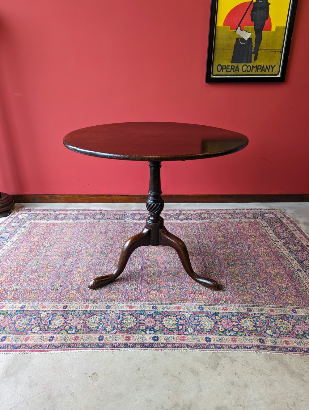 Antique Georgian Mahogany Tilt Top Supper Table