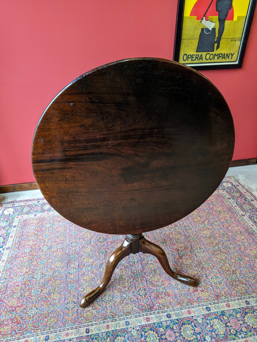 Antique Georgian Mahogany Tilt Top Supper Table View II