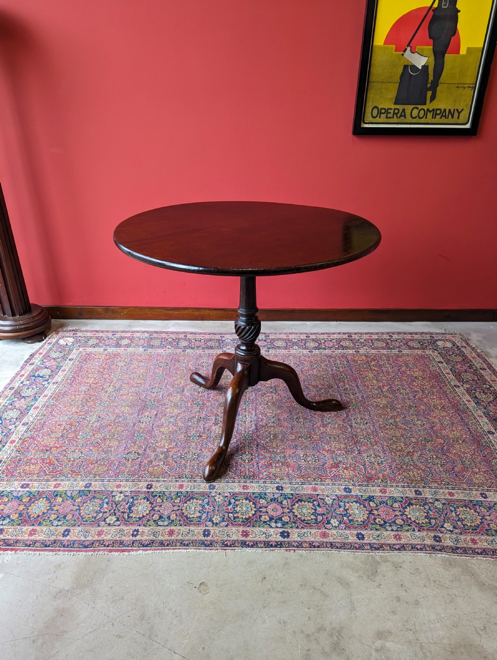 Antique Georgian Mahogany Tilt Top Supper Table View IV