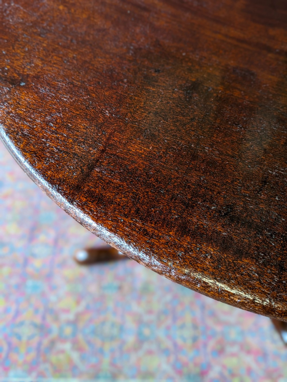 Antique Georgian Mahogany Tilt Top Supper Table View V