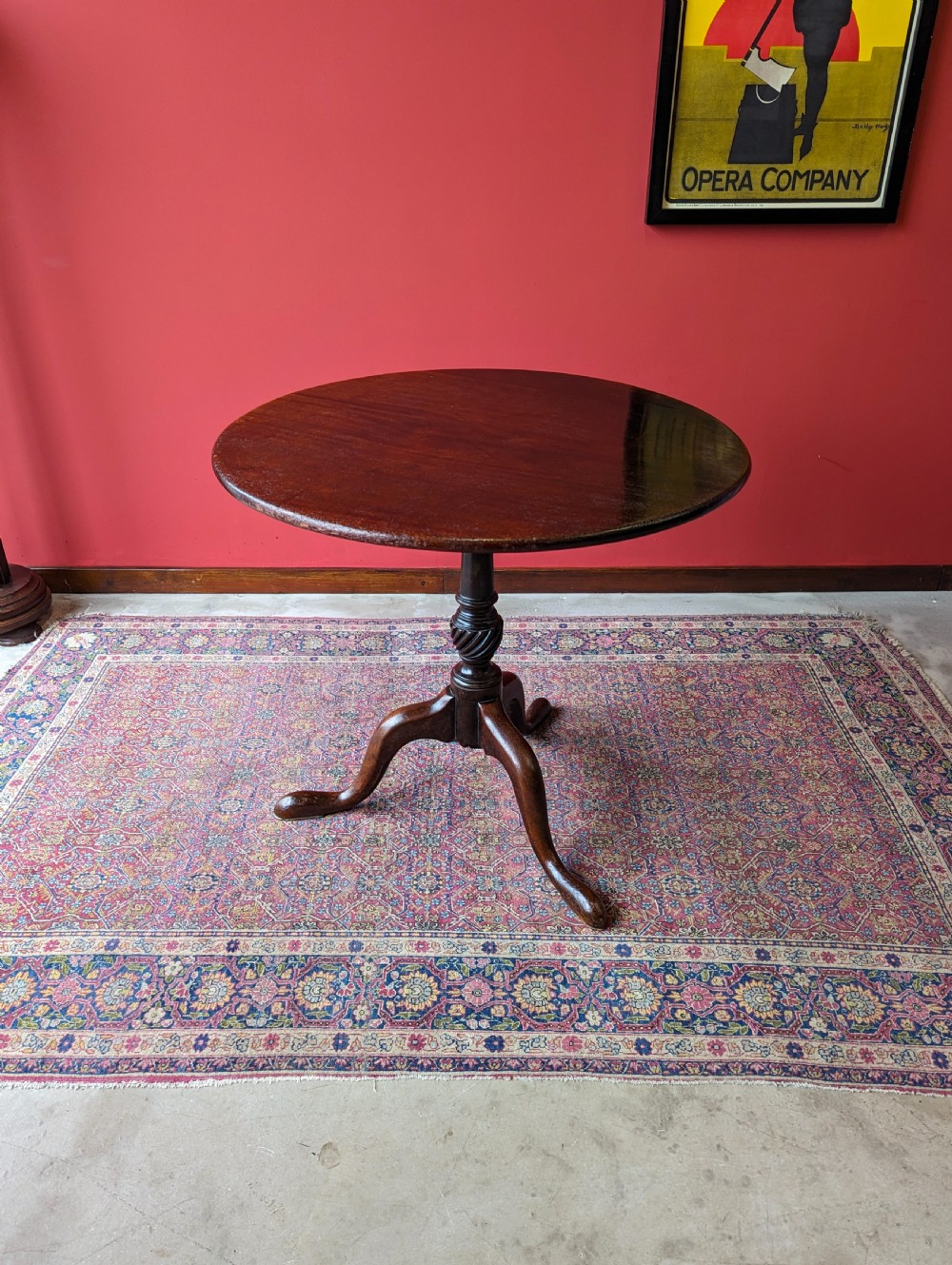 Antique Georgian Mahogany Tilt Top Supper Table View IX