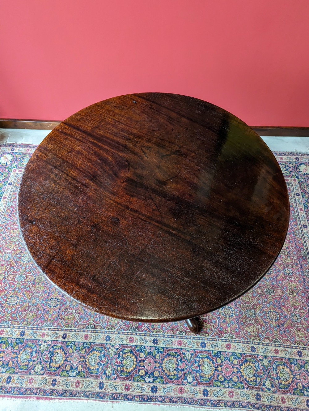 Antique Georgian Mahogany Tilt Top Supper Table View X