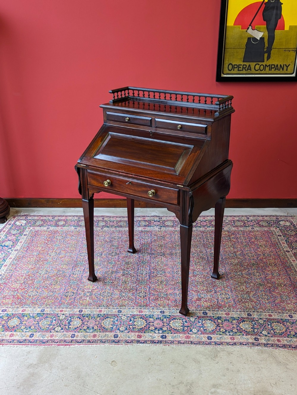 Antique Victorian Mahogany Ladies Writing Desk