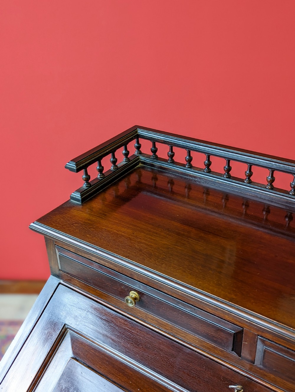 Antique Victorian Mahogany Ladies Writing Desk View V