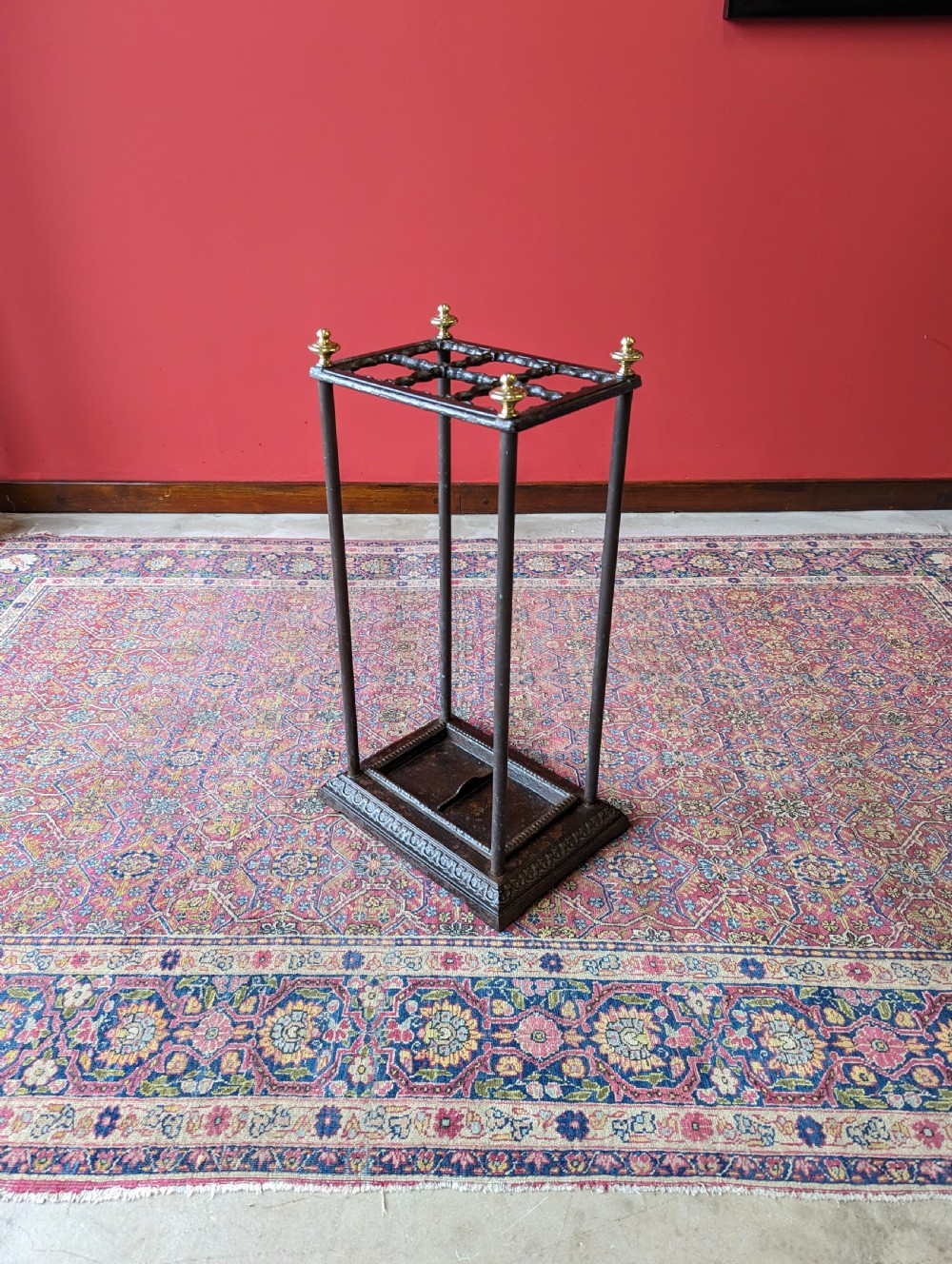 Antique Victorian Cast Iron Stick Stand