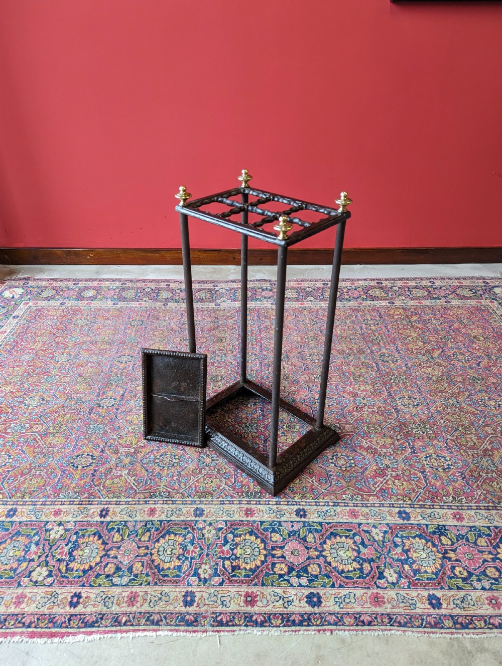 Antique Victorian Cast Iron Stick Stand View VIII