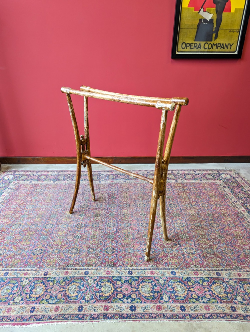 Antique Victorian Elm Towel Rail