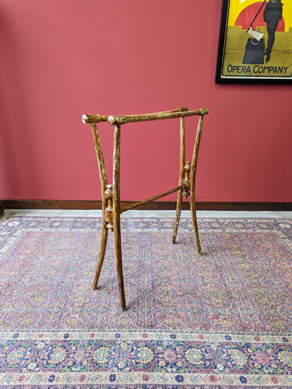 Antique Victorian Elm Towel Rail View VII
