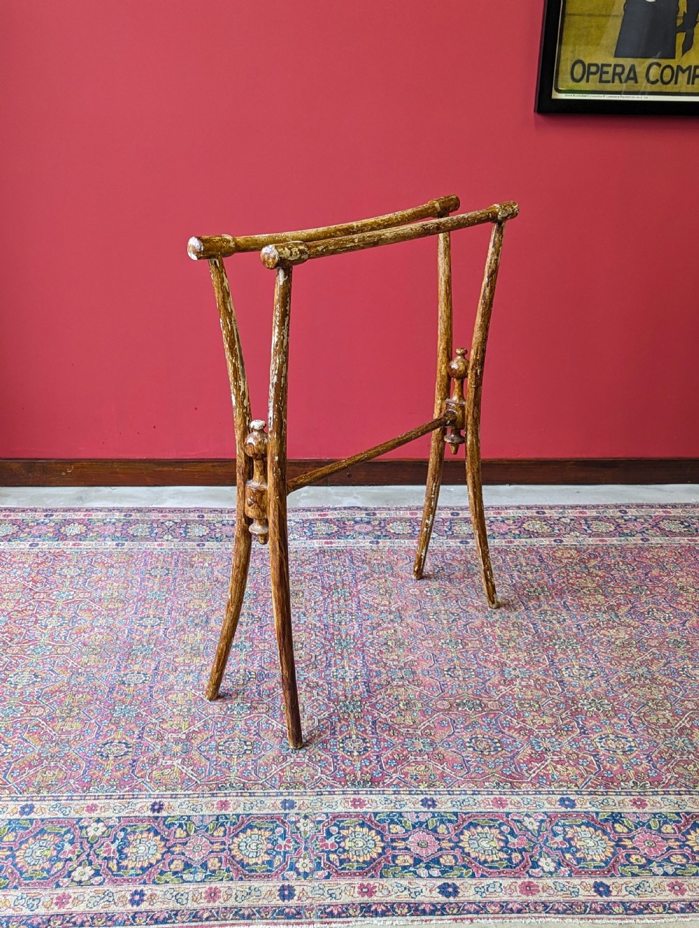 Antique Victorian Elm Towel Rail View VIII