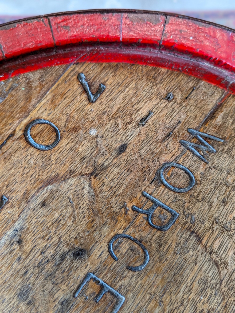 Antique Victorian Oak Barrel Side Table View IX