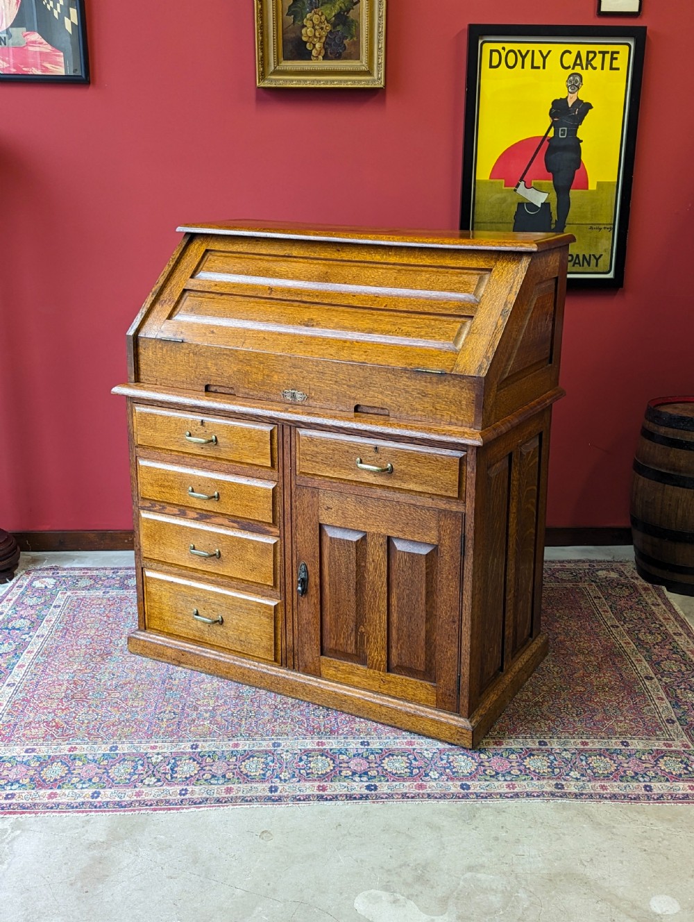 Antique Industrial Fold Top Desk Circa 1900