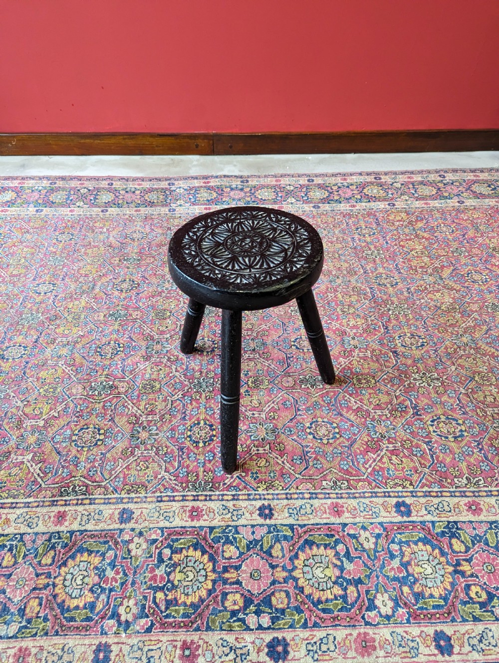 Antique 19th Century Tripod Milking Stool View VII