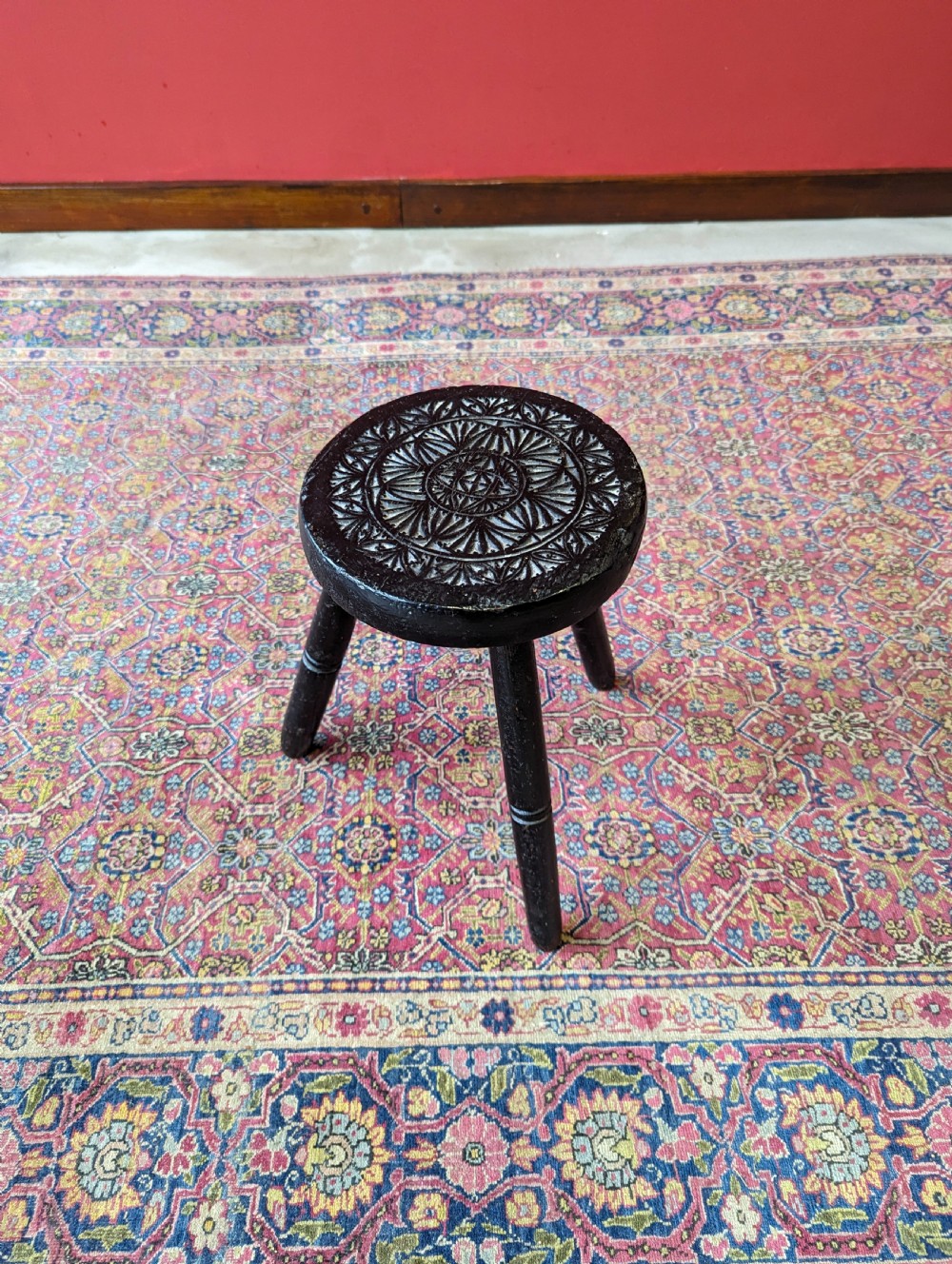 Antique 19th Century Tripod Milking Stool View IX