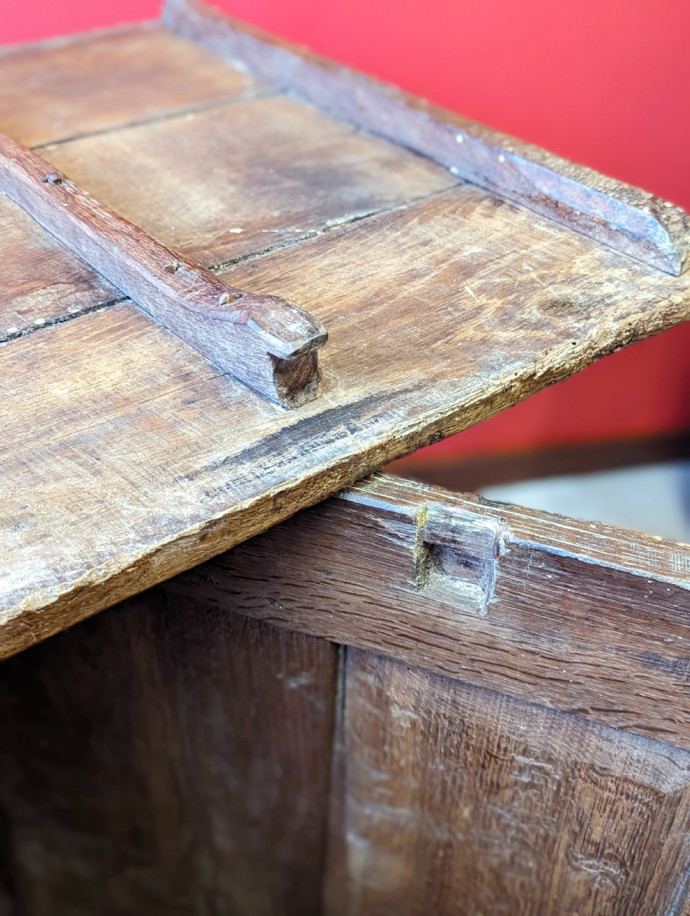 Antique 18th Century Welsh Oak Panelled Coffer View IV
