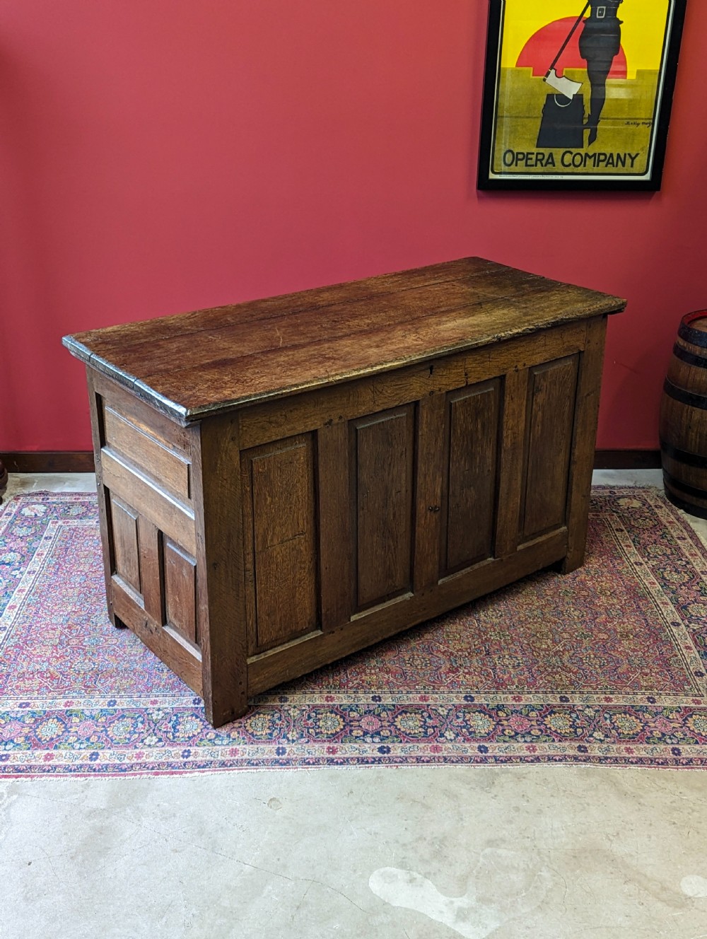 Antique 18th Century Welsh Oak Panelled Coffer View VII
