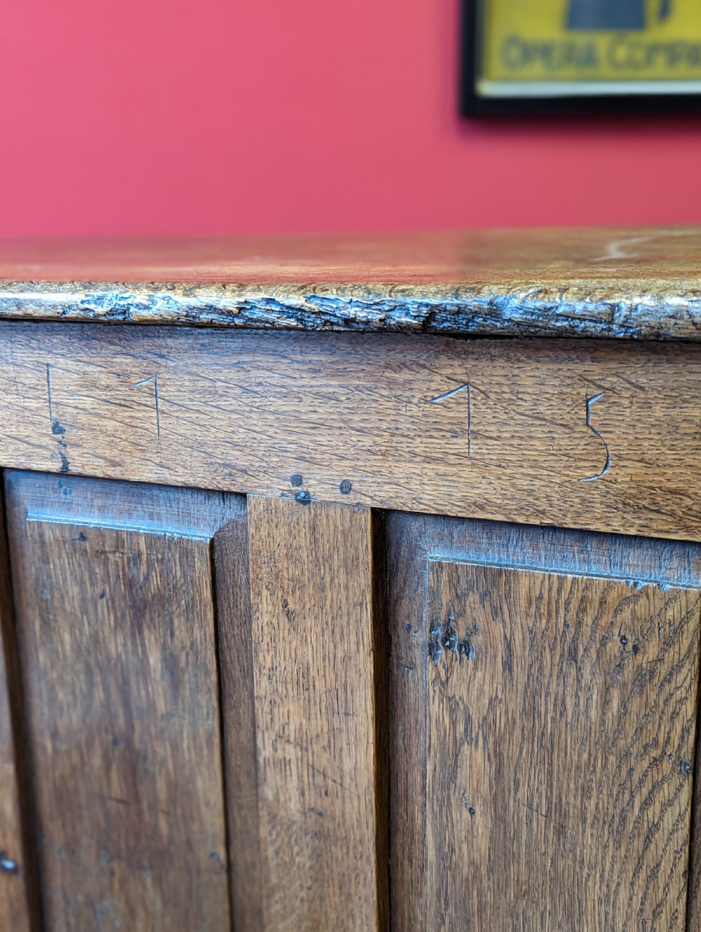 Antique 18th Century Welsh Oak Panelled Coffer View X