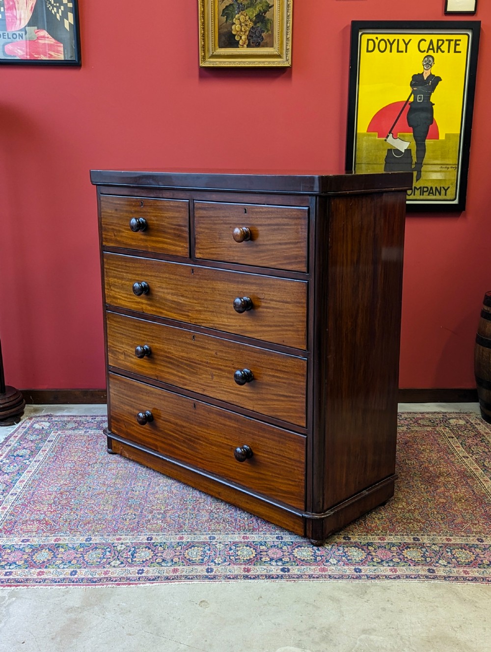 Antique Victorian Mahogany Chest of Drawers