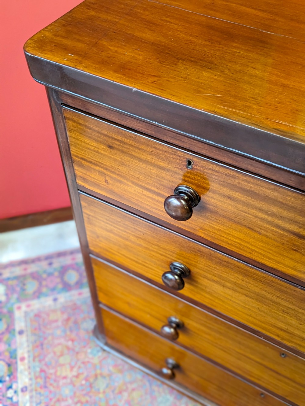 Antique Victorian Mahogany Chest of Drawers View IV