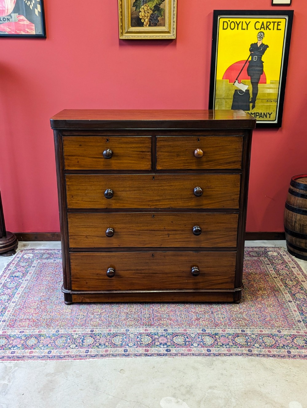 Antique Victorian Mahogany Chest of Drawers View VII