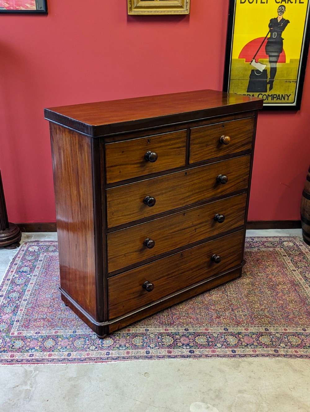 Antique Victorian Mahogany Chest of Drawers View VIII