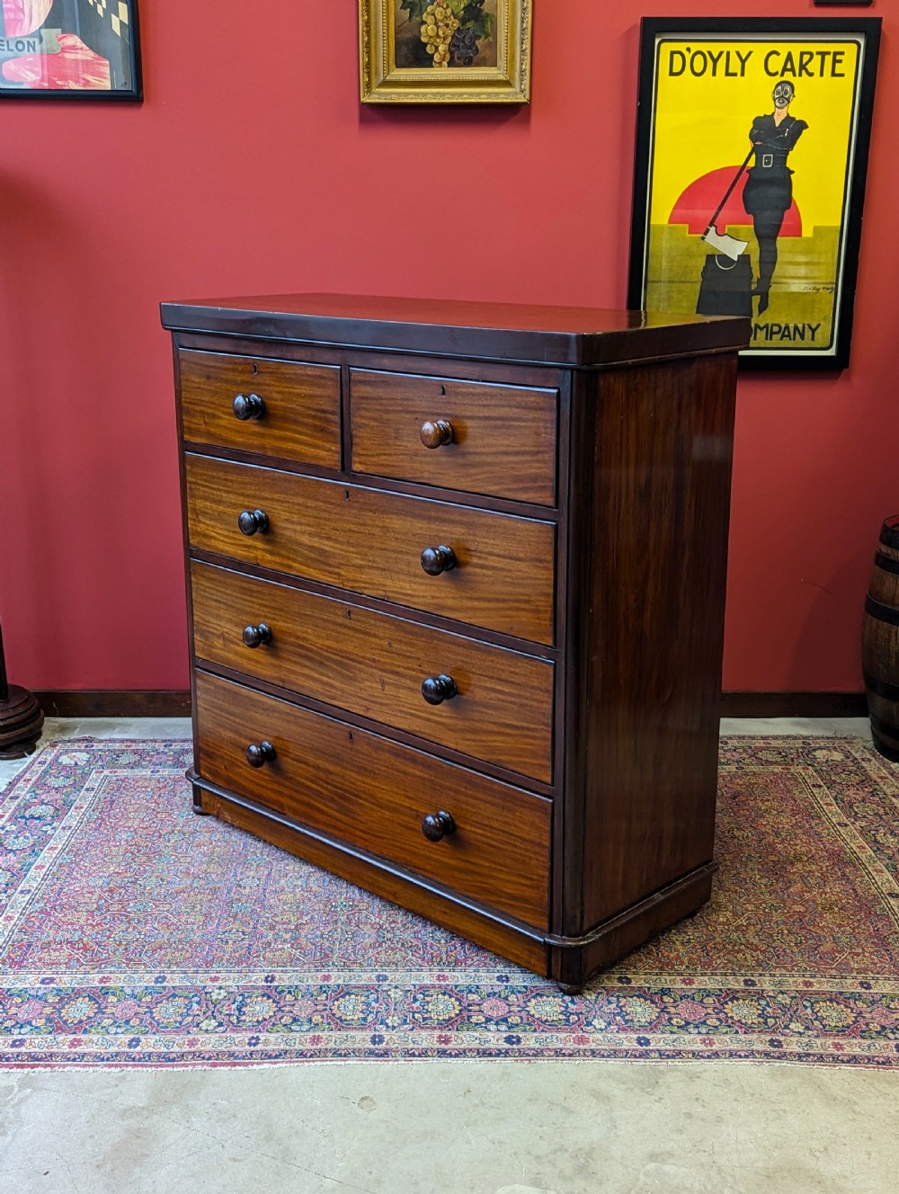 Antique Victorian Mahogany Chest of Drawers View IX