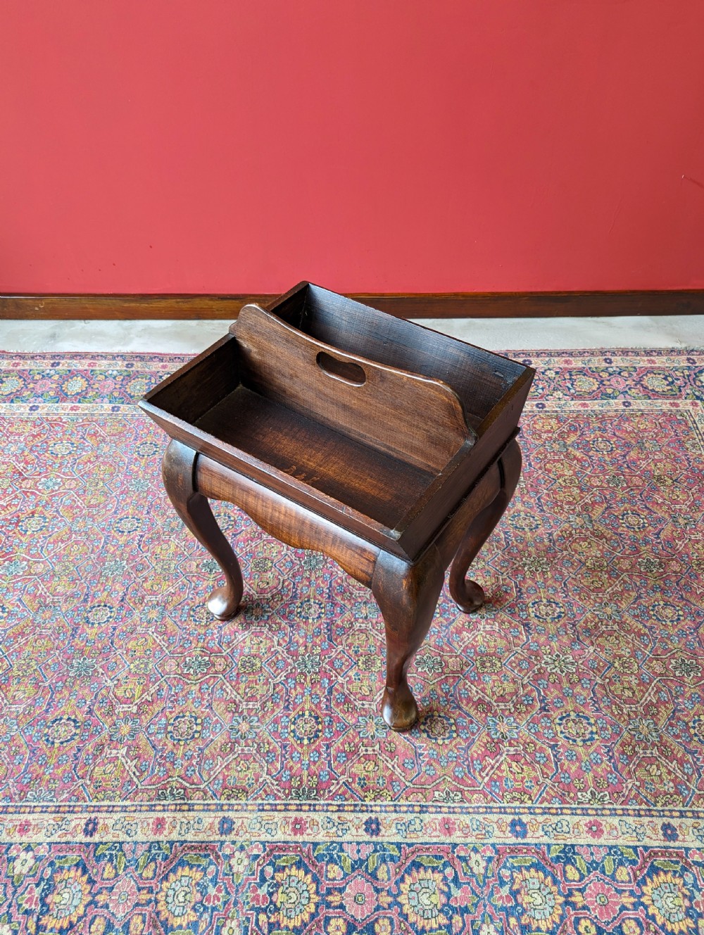 Antique Edwardian Oak Cutlery Stand View VI