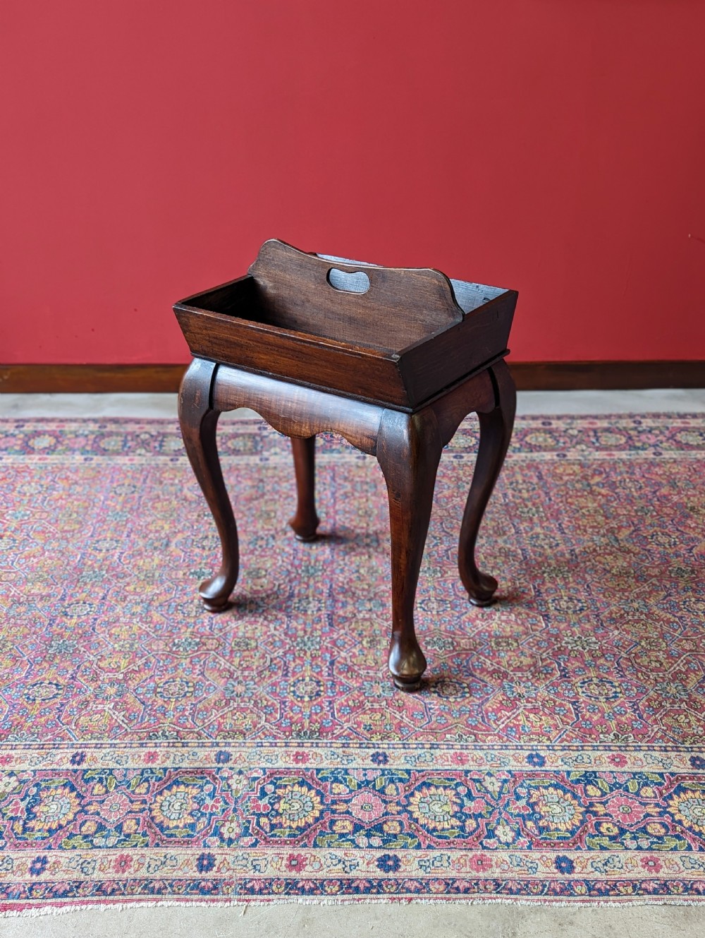 Antique Edwardian Oak Cutlery Stand View IX
