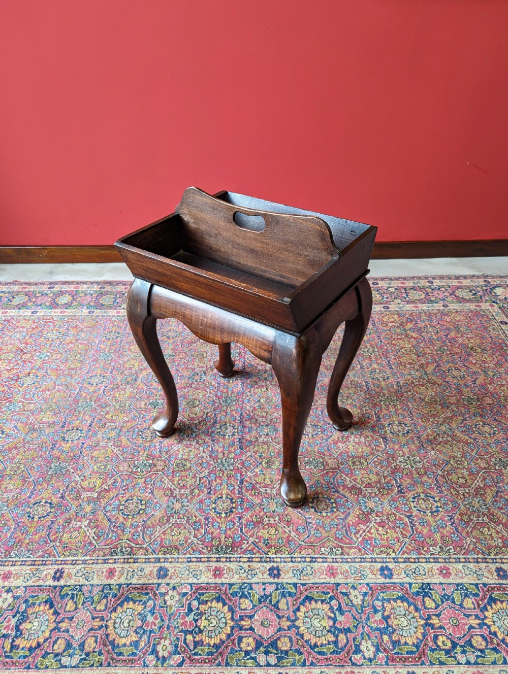 Antique Edwardian Oak Cutlery Stand View X
