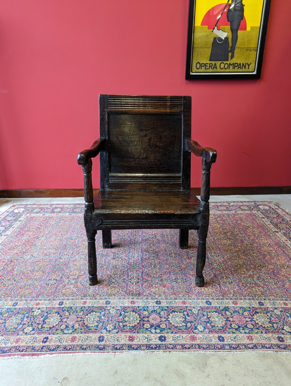 Antique 17th Century Oak Wainscot Chair View II