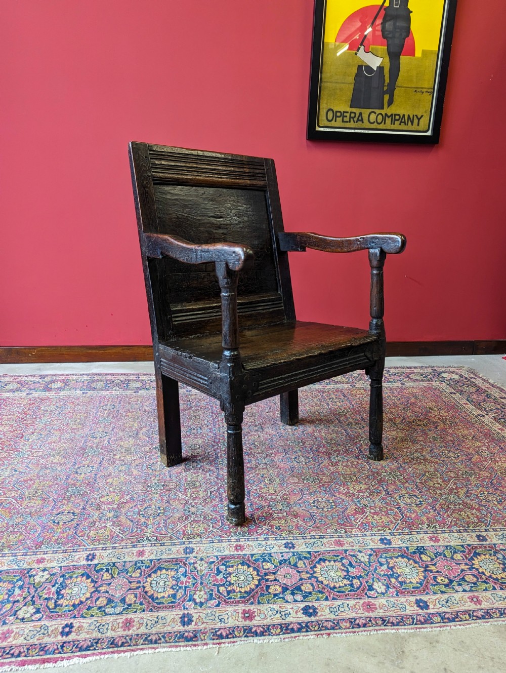 Antique 17th Century Oak Wainscot Chair View III