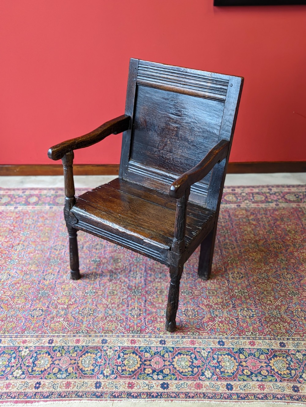 Antique 17th Century Oak Wainscot Chair View VI