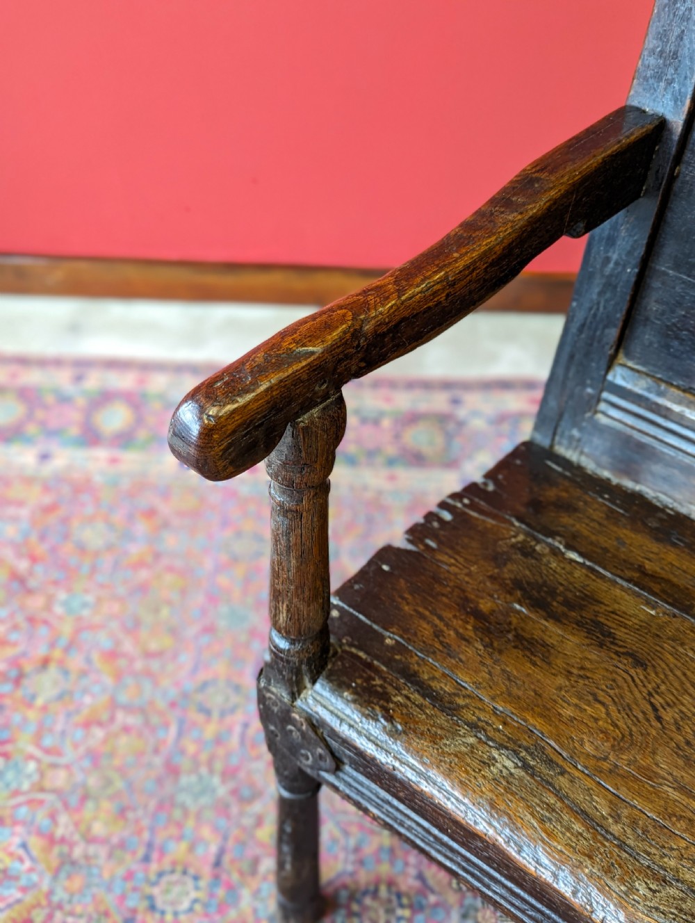 Antique 17th Century Oak Wainscot Chair View VIII