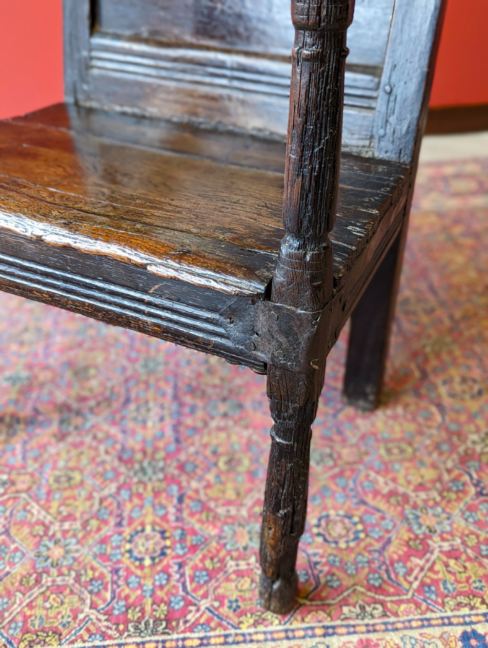 Antique 17th Century Oak Wainscot Chair View IX