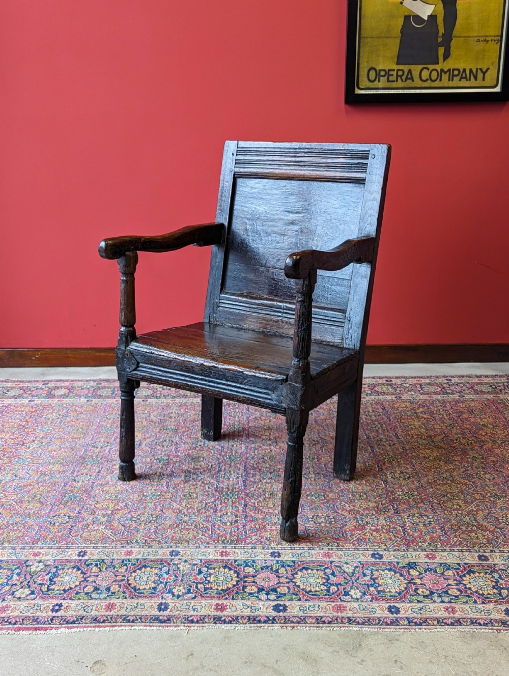 Antique 17th Century Oak Wainscot Chair View X