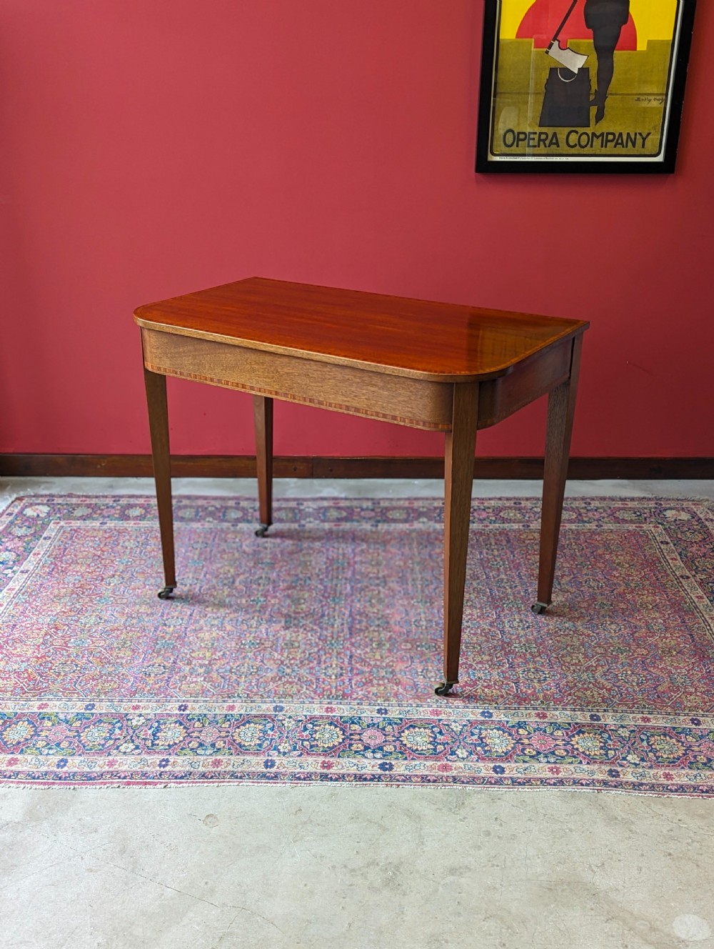 Antique Victorian Mahogany Console Table