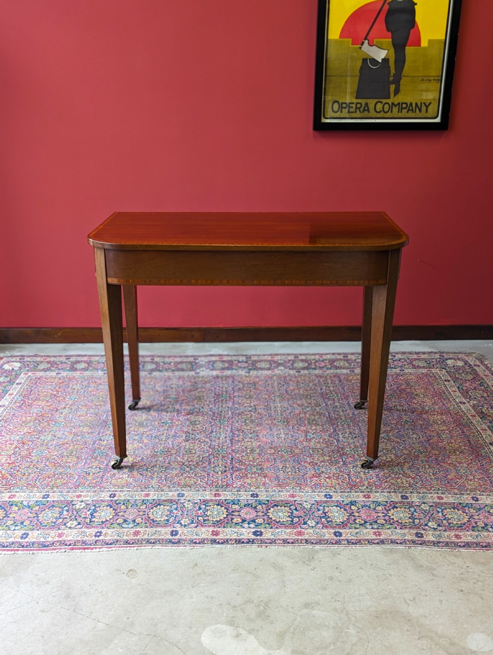 Antique Victorian Mahogany Console Table View II