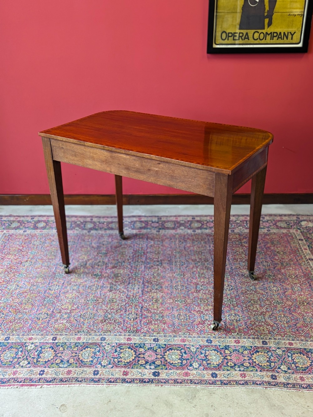 Antique Victorian Mahogany Console Table View III