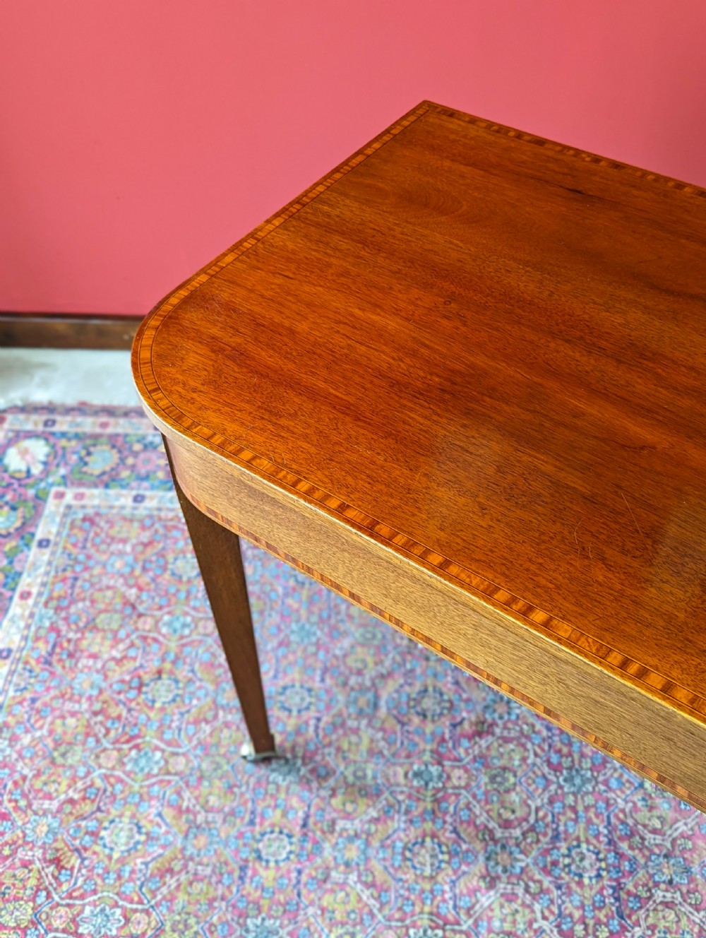 Antique Victorian Mahogany Console Table View V