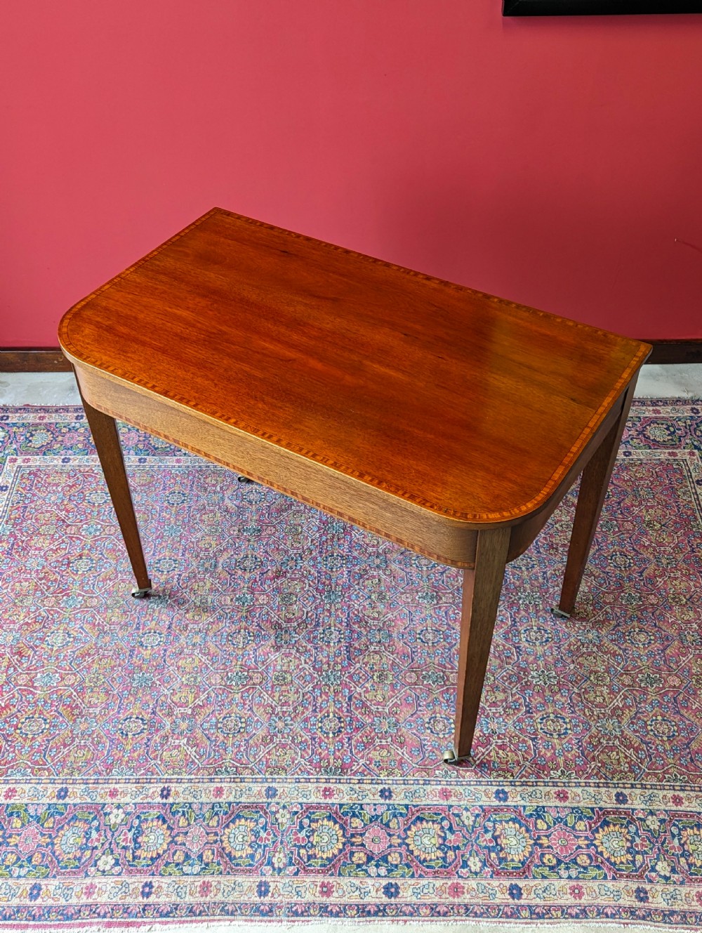 Antique Victorian Mahogany Console Table View X