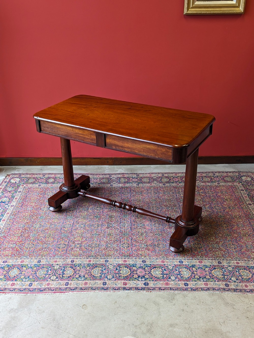 Antique Regency Period Mahogany Library Table Desk Circa 1830 View VII