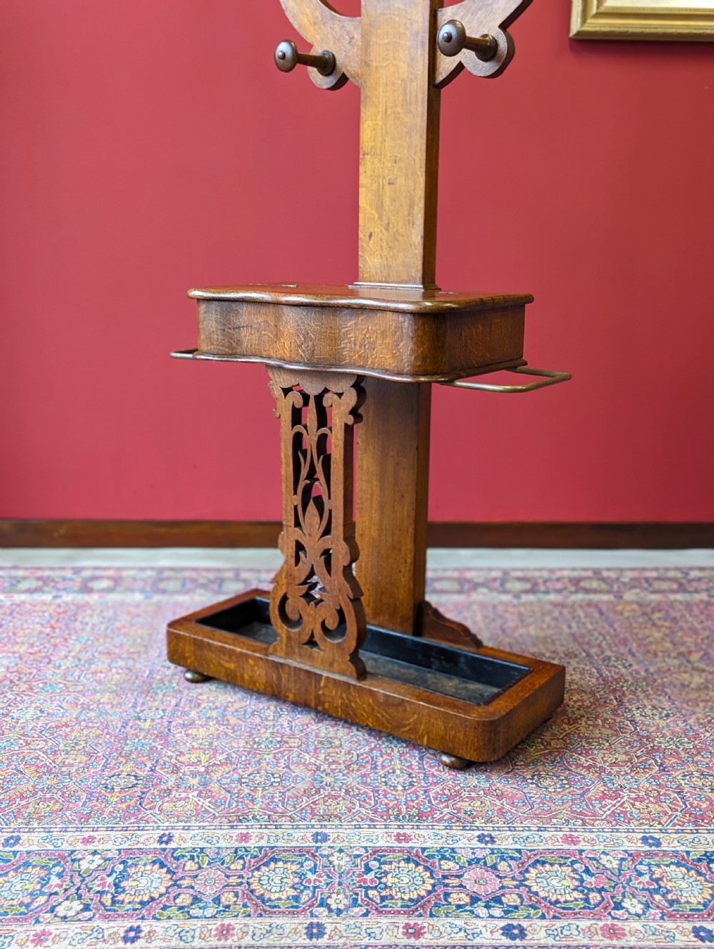 Antique Victorian Oak ‘Tree’ Hall Stand View III