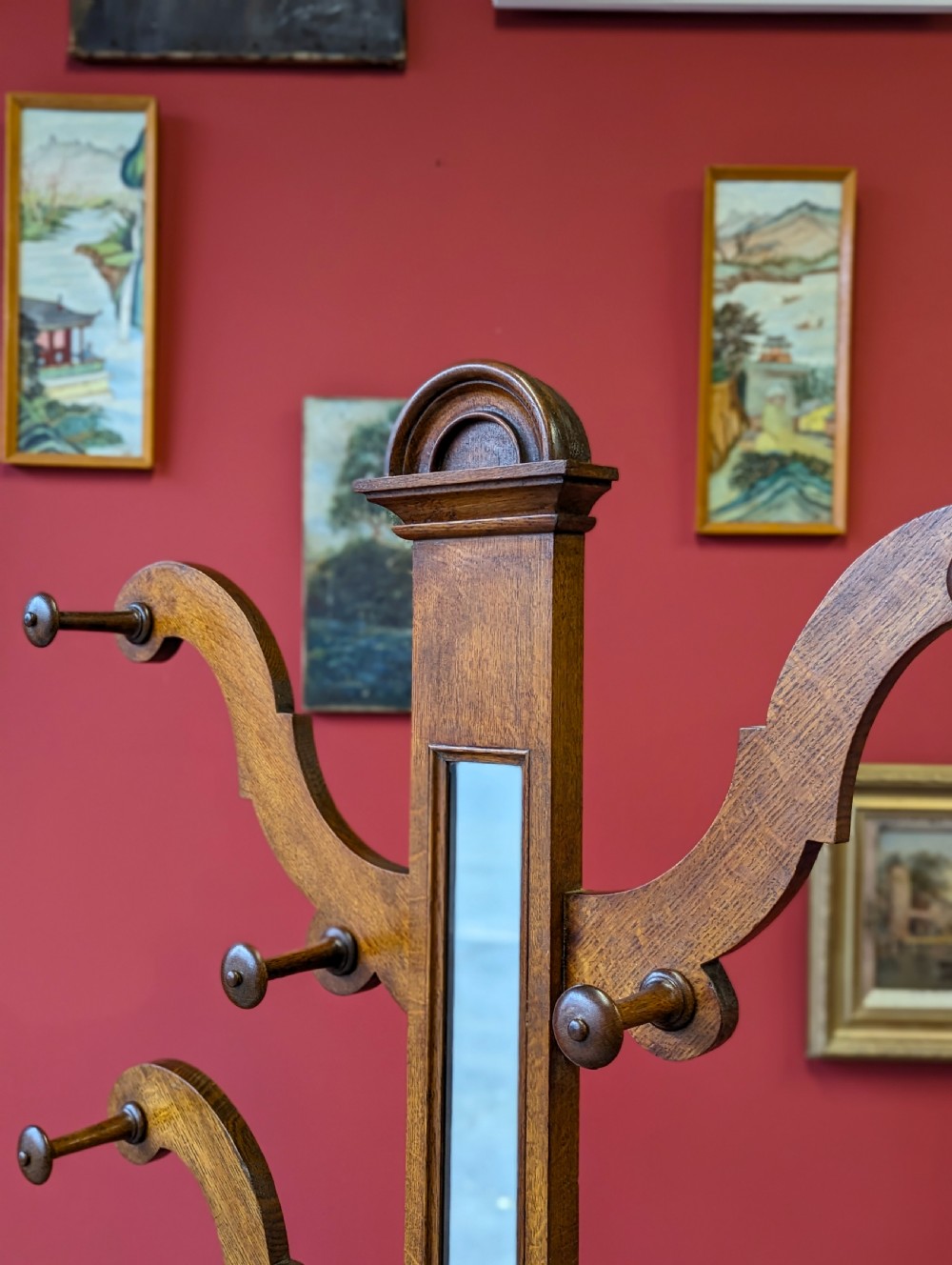 Antique Victorian Oak ‘Tree’ Hall Stand View VII