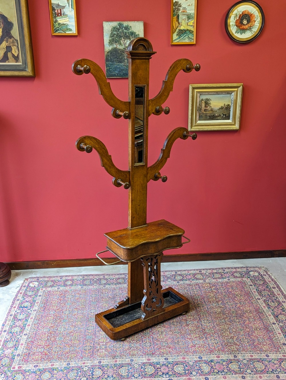 Antique Victorian Oak ‘Tree’ Hall Stand View VIII