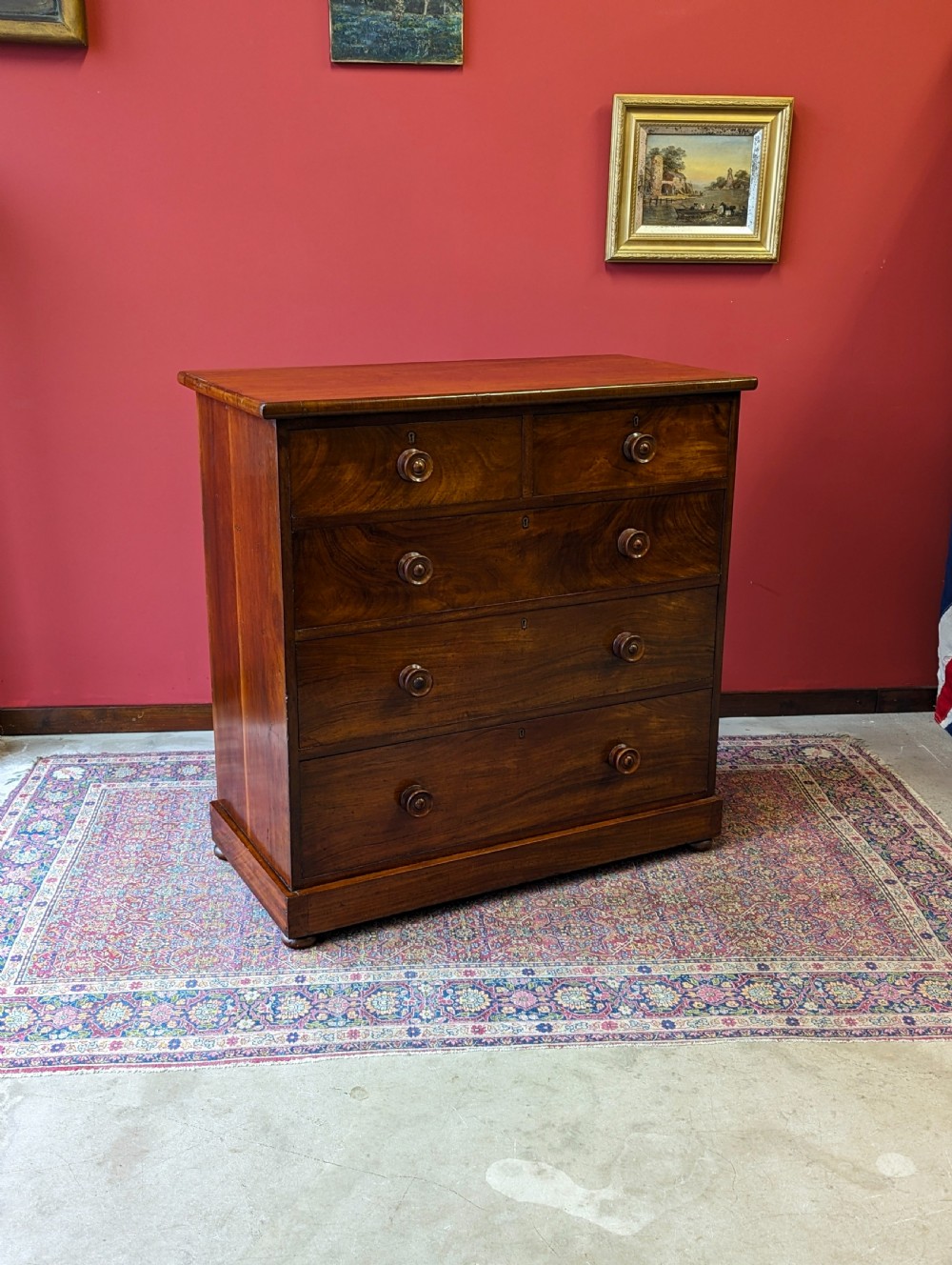 Antique Victorian Mahogany Chest of Drawers View III
