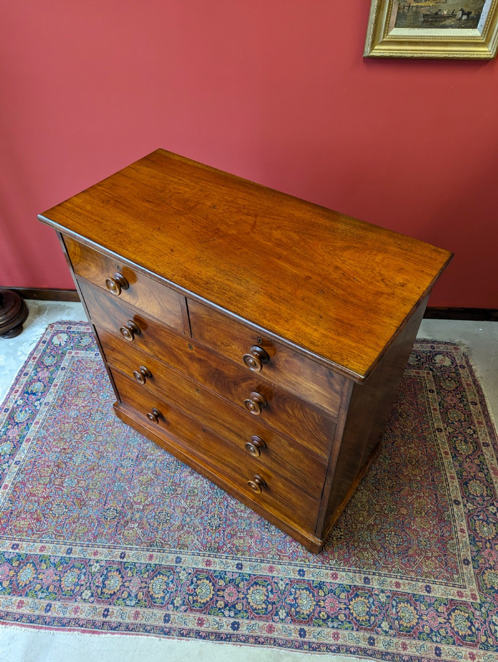 Antique Victorian Mahogany Chest of Drawers View IV