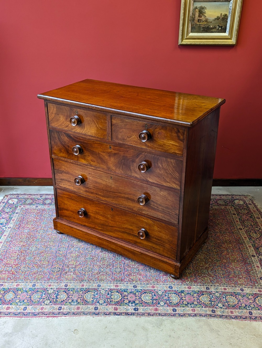 Antique Victorian Mahogany Chest of Drawers View VI