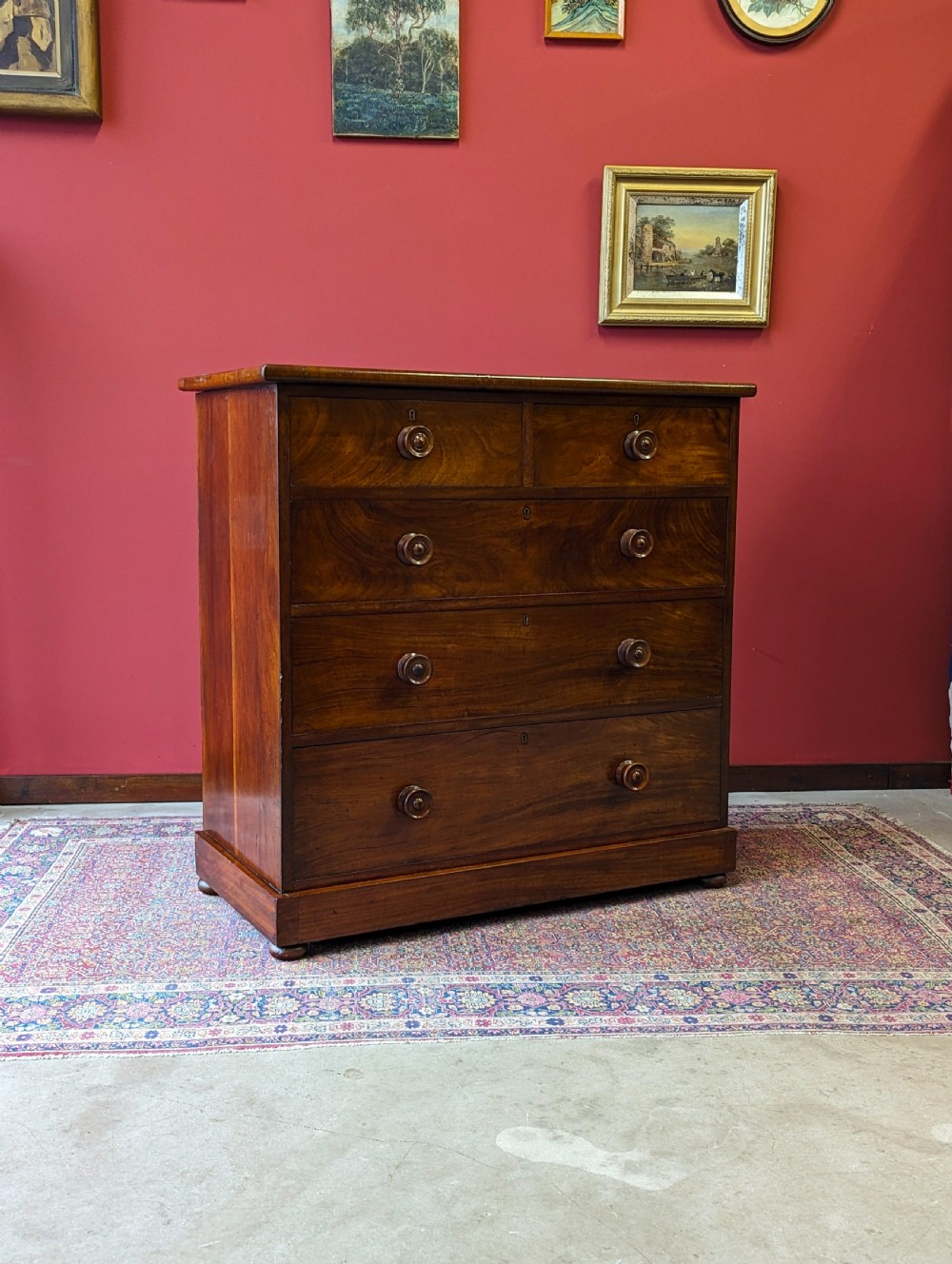 Antique Victorian Mahogany Chest of Drawers View VII