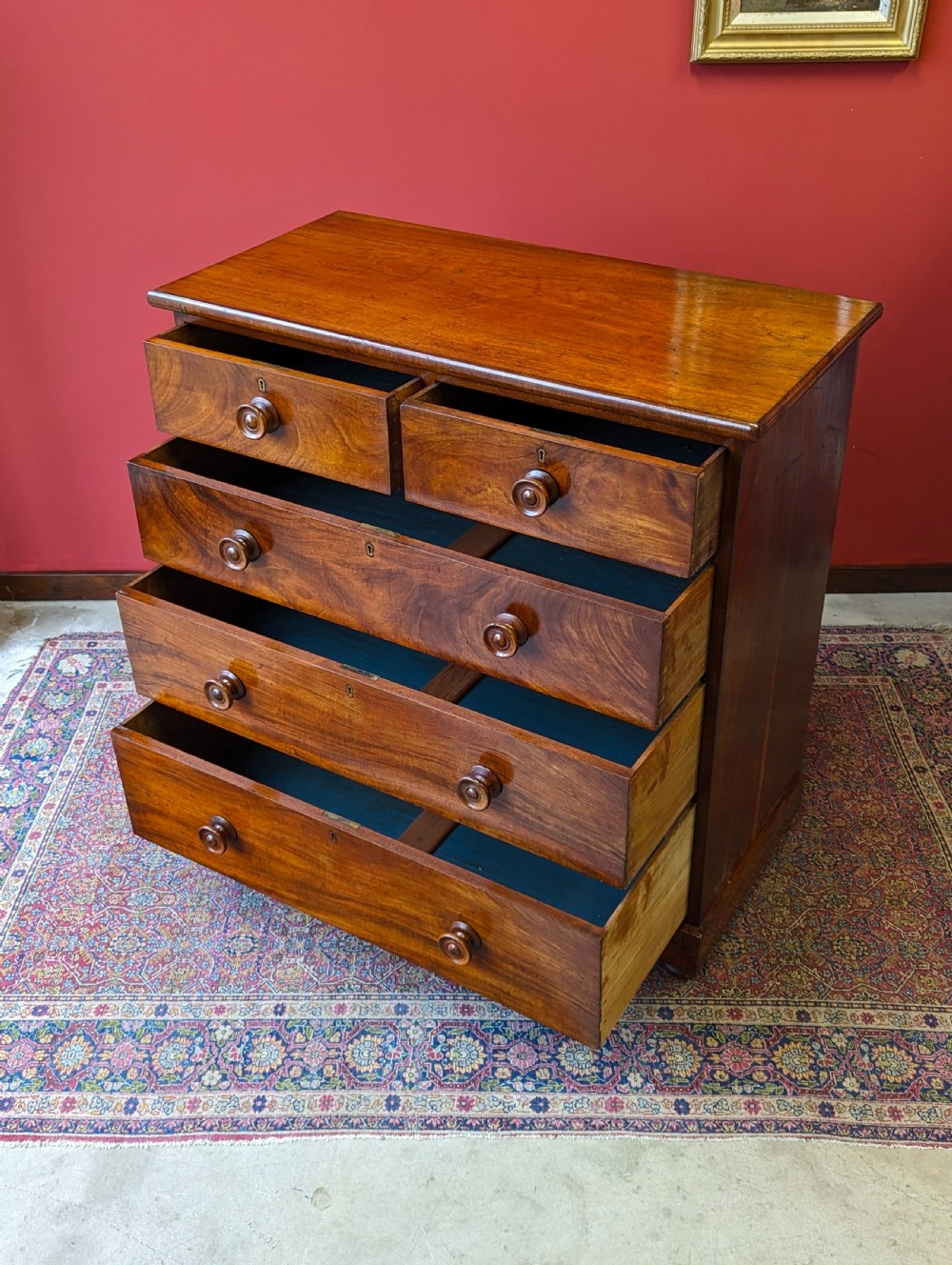 Antique Victorian Mahogany Chest of Drawers View VIII
