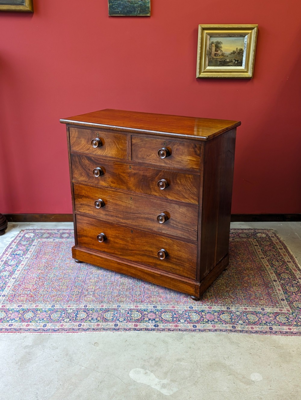 Antique Victorian Mahogany Chest of Drawers View IX