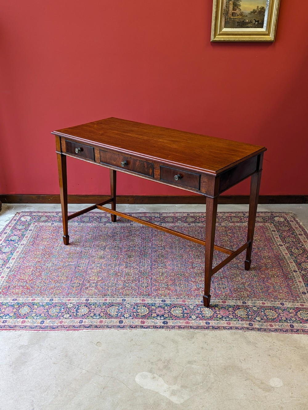 Antique Victorian Mahogany Writing Table View VIII
